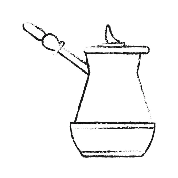 Изолированный дизайн чайника — стоковый вектор