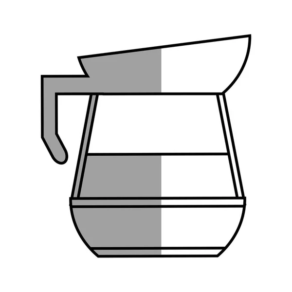 Ontwerp van geïsoleerde koffie pot — Stockvector
