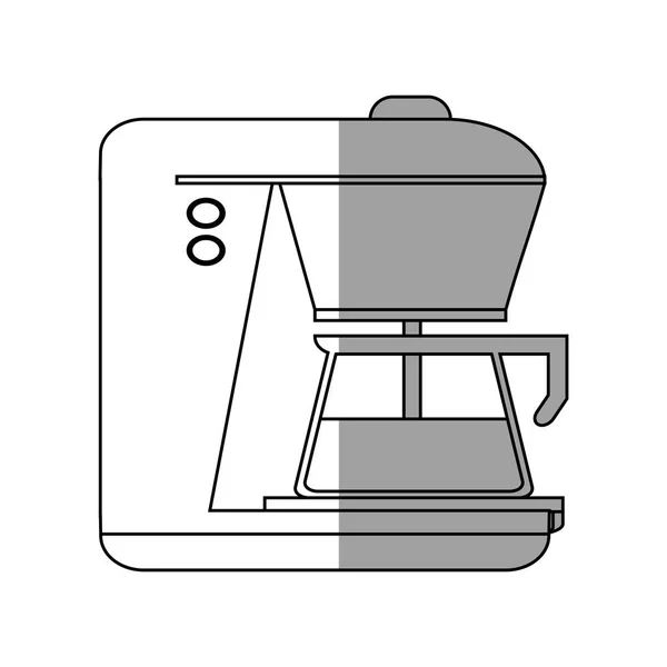 Conception de machine à café isolée — Image vectorielle