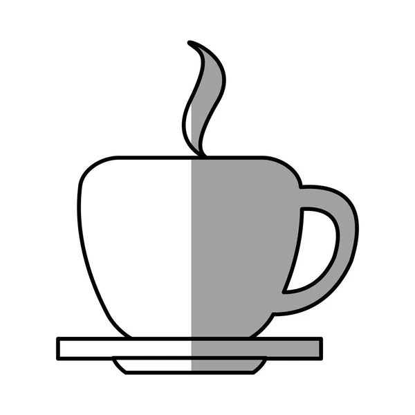 Geïsoleerde koffie kopje ontwerp — Stockvector