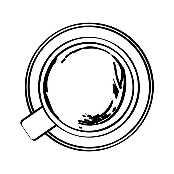 Tazza di caffè isolata design — Vettoriale Stock