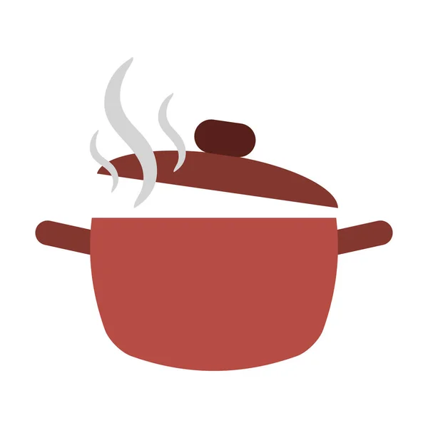 Olla cocina abierta comida caliente cocina — Archivo Imágenes Vectoriales
