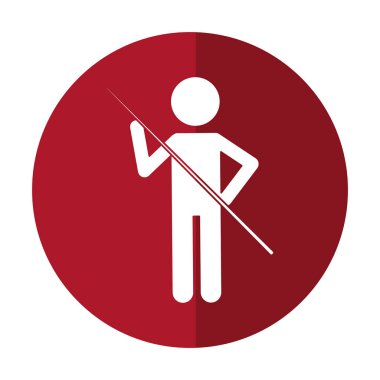 erkek Bilardo oyuncu gölge