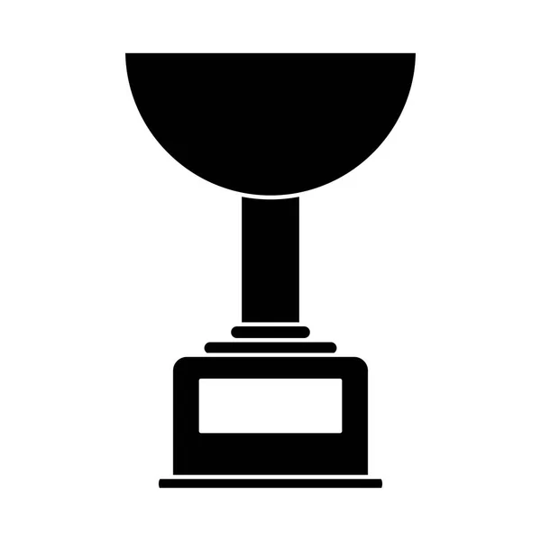 Trofeo de silueta ganador premio fútbol americano — Archivo Imágenes Vectoriales