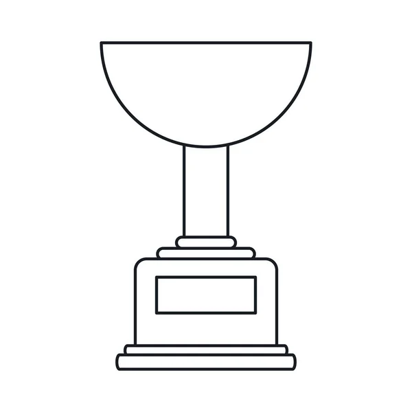 Trofeo ganador premio fútbol americano esquema — Archivo Imágenes Vectoriales