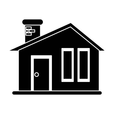 siluet ev modern tarzı baca tuğla