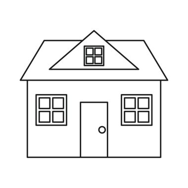 ev Klasik tarzı çatı anahat