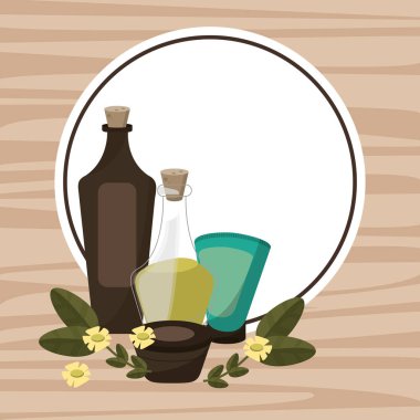 Spa terapi losyon yağ vücut kremi poster