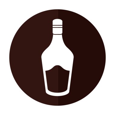 şişe krem viski likör simgesi gölge