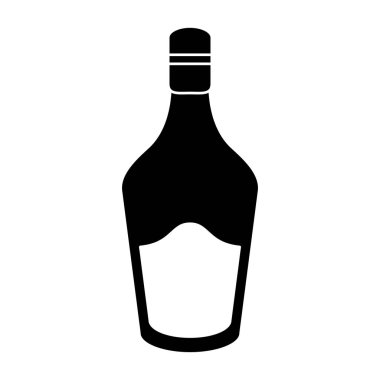 siluet şişe krem viski likör simgesi