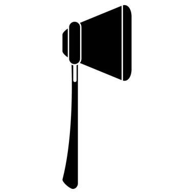 siluet yangın balta alet ekipman