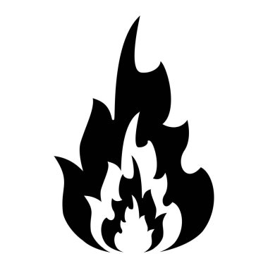 siluet sıcak alev ateş tasarım spurts