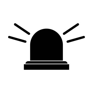 siluet siren acil uyarı sıcak