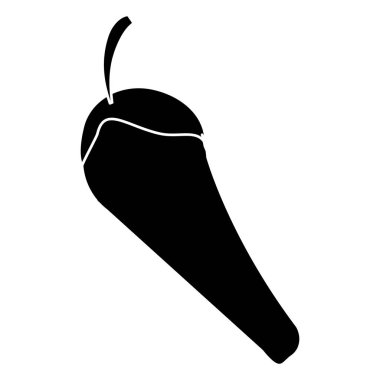 siluet chili biber sebze