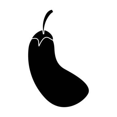 siluet patlıcan doğal sebze