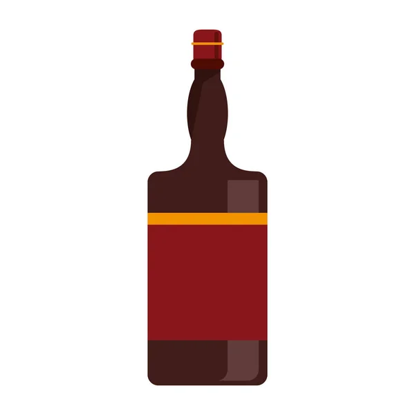 Бутылка виски дорогой ликер — стоковый вектор