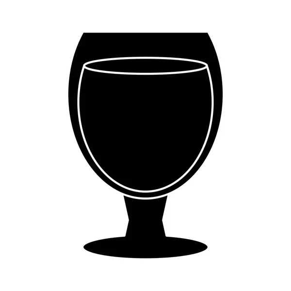 Σιλουέτα ποτήρι κοκτέιλ φλιτζάνι ποτό κόμμα — Διανυσματικό Αρχείο