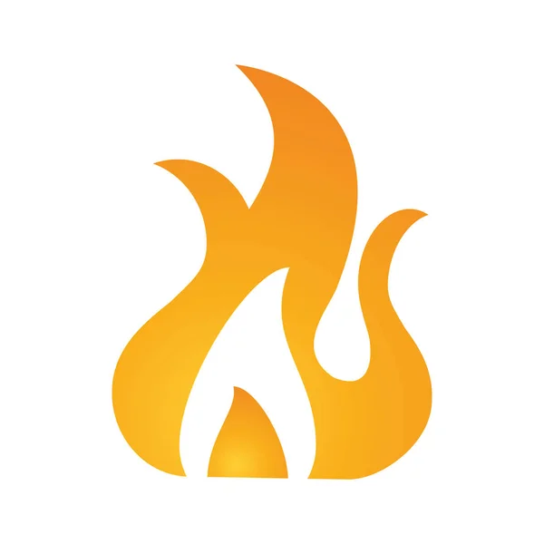 Ateş Alev yanık sıcak tasarlamak — Stok Vektör