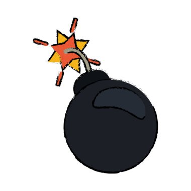 Çizim güvenlik sistem kavramı bomba kutsal kişilerin resmi