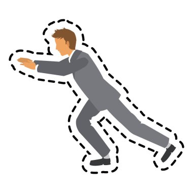 İzole iş adamı tasarım