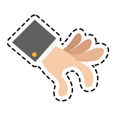 İzole insan el tasarım