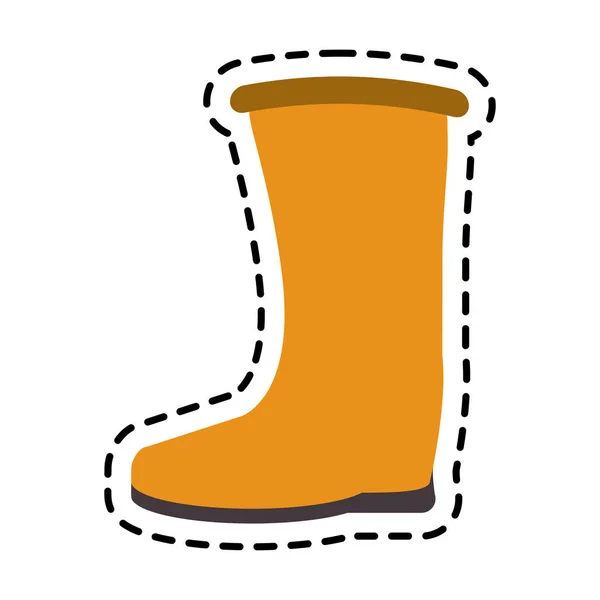 Az ipari biztonsági boot — Stock Vector