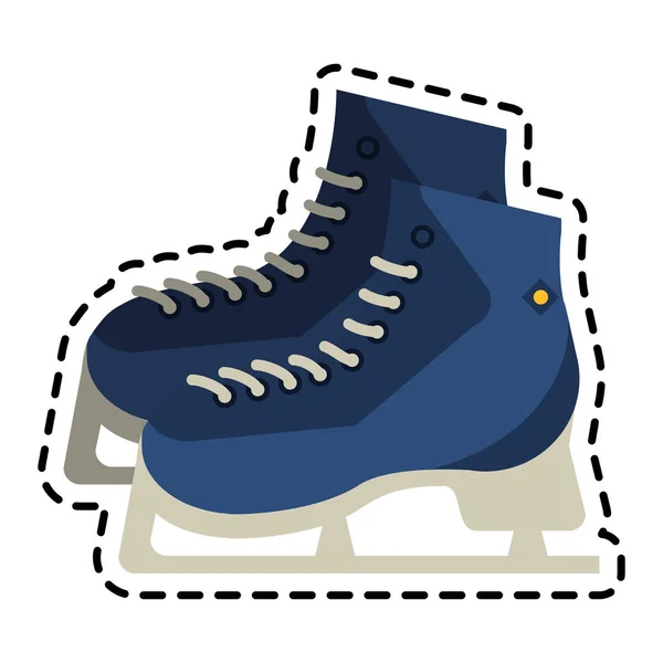 Design isolado de patins no gelo — Vetor de Stock