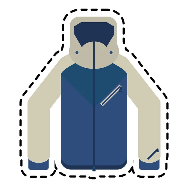 Chaqueta de diseño de tela de invierno — Vector de stock