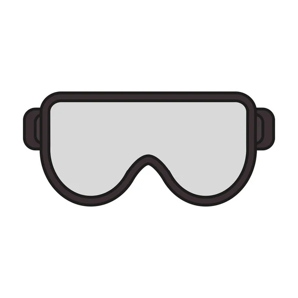 Gafas de diseño de seguridad industrial — Archivo Imágenes Vectoriales