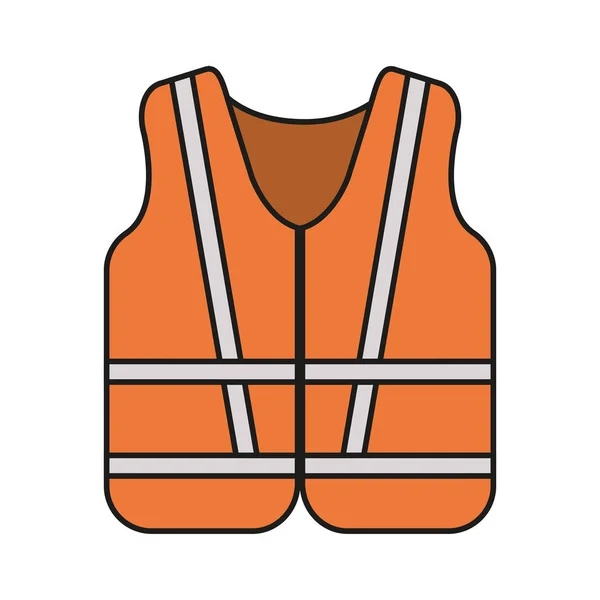 Chaqueta de diseño de seguridad industrial — Vector de stock