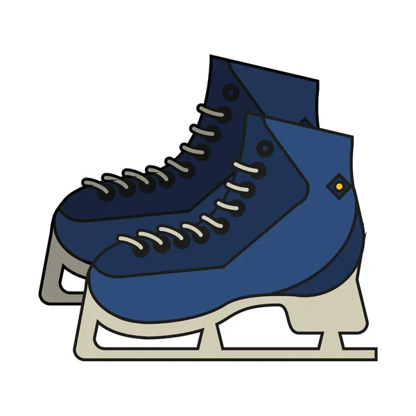 Conception isolée de patins à glace — Image vectorielle