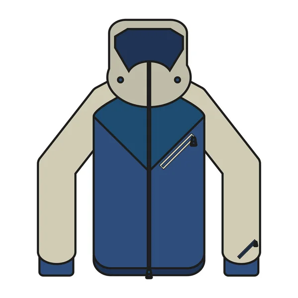 Jaqueta de design de pano de inverno — Vetor de Stock