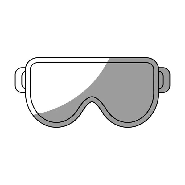 Brille mit industriellem Sicherheitsdesign — Stockvektor