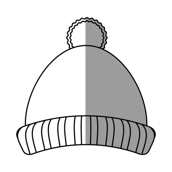 Chapéu isolado de design de pano de inverno — Vetor de Stock