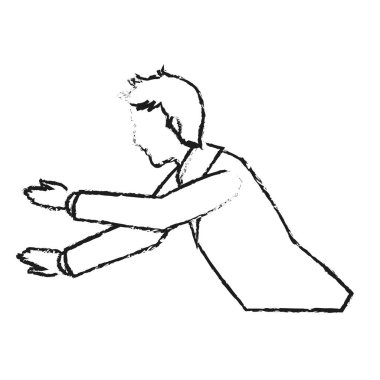 İzole iş adamı tasarım