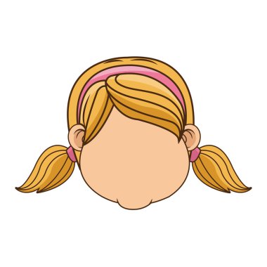 İzole kız tasarım