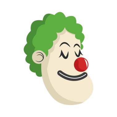 İzole sirk palyaço tasarım