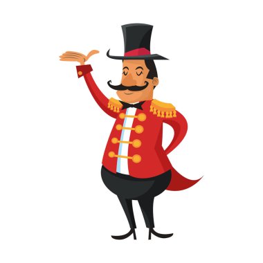 İzole sirk adam tasarım