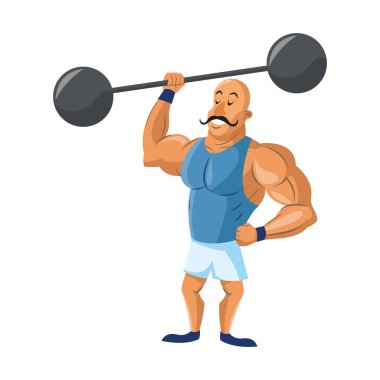 İzole sirk gücü adam tasarım