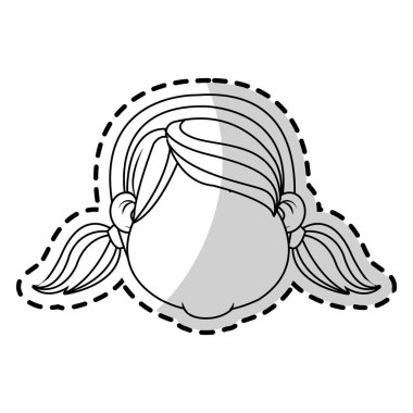 İzole kız tasarım