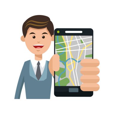 Adam ve smartphone gps app tasarım ile