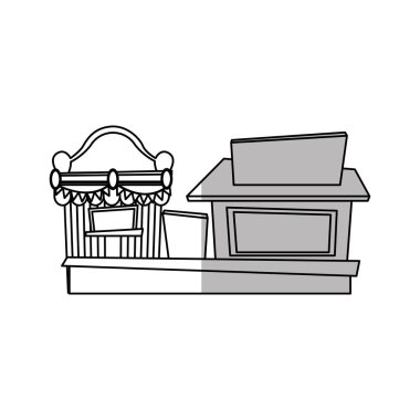 İzole karnaval çadır ve mağaza tasarımı