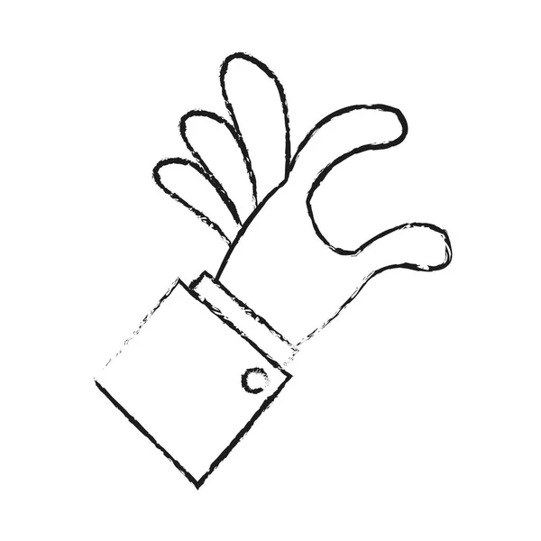 고립 된 인간의 손으로 디자인 — 스톡 벡터