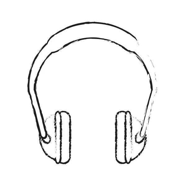 Kopfhörer mit industriellem Sicherheitsdesign — Stockvektor