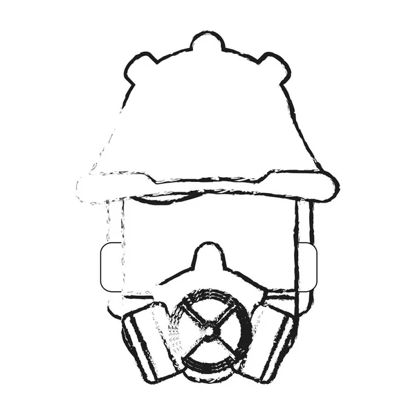 Mask and helmet design — Stock Vector
