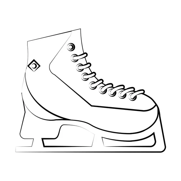 Conception isolée de patins à glace — Image vectorielle