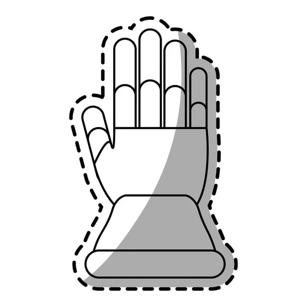 Handschoen van industriële veiligheidsontwerp — Stockvector