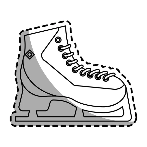 Diseño de patines de hielo aislados — Archivo Imágenes Vectoriales