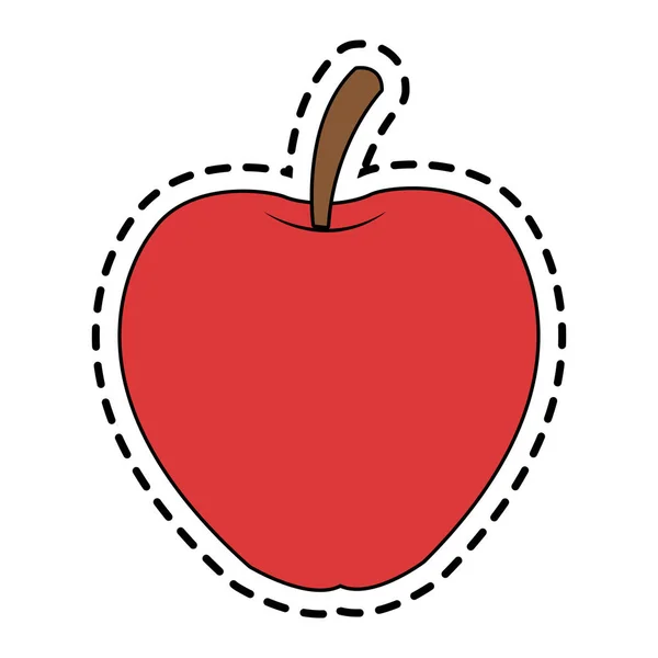 孤立的苹果果实的设计 — 图库矢量图片