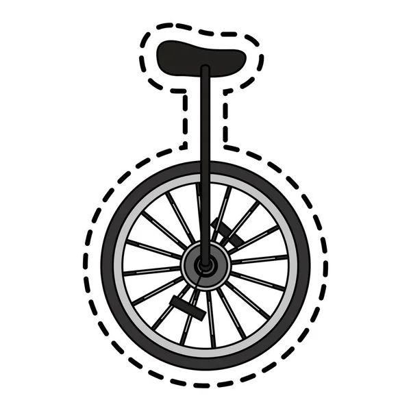 Ізольований дизайн циркового велосипеда — стоковий вектор